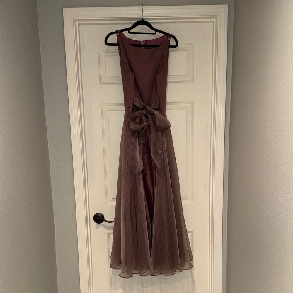 Elegant Mauve Evening Gown